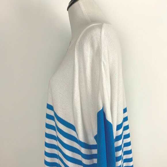 Planet by Lauren G Color Block Crew Neck Light Knit Lagenlook Sweater Sz OS - Picture 11 of 16